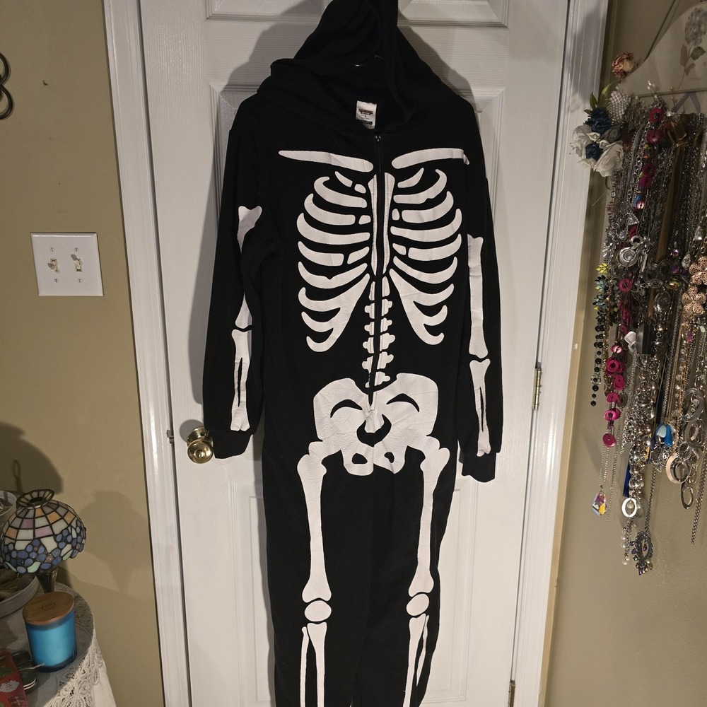 Spooktacular Creations Glow Skeleton Jumpsuit Halloween Costume Size‎ Small